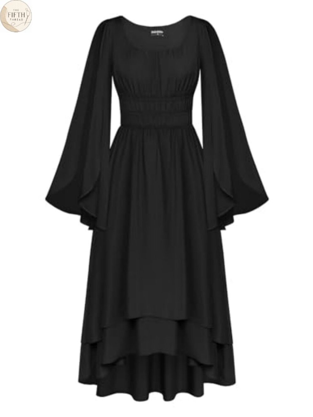 Renaissance Costume Split Sleeve Double Layer Dress